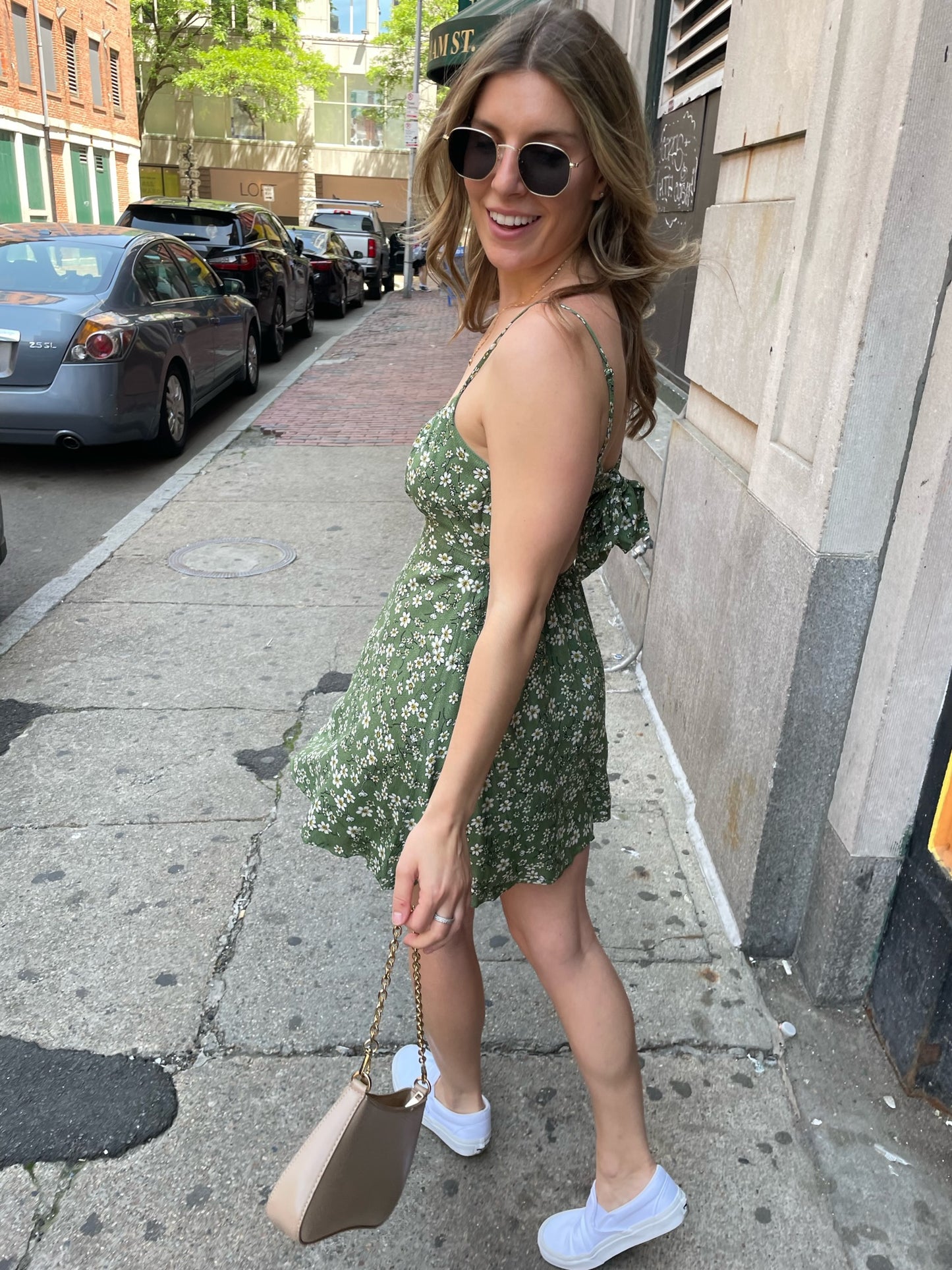 Debbie Floral Tie Back Dress