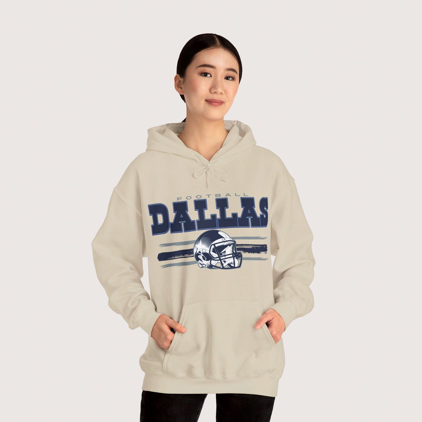 Vintage Dallas Football Hooded Sweatshirt