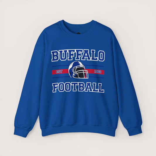 Vintage Buffalo Football Crewneck Sweatshirt