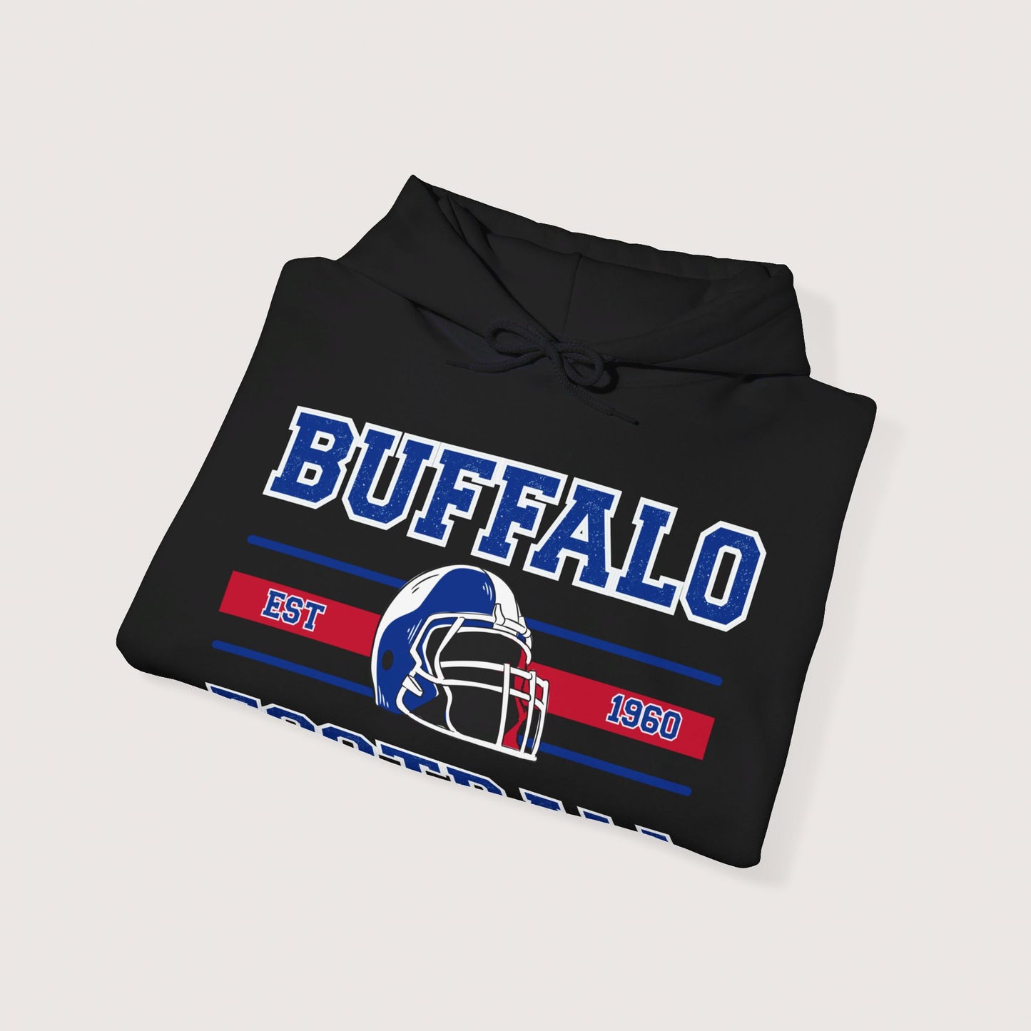 Vintage Buffalo Football Hooded Sweatshirt