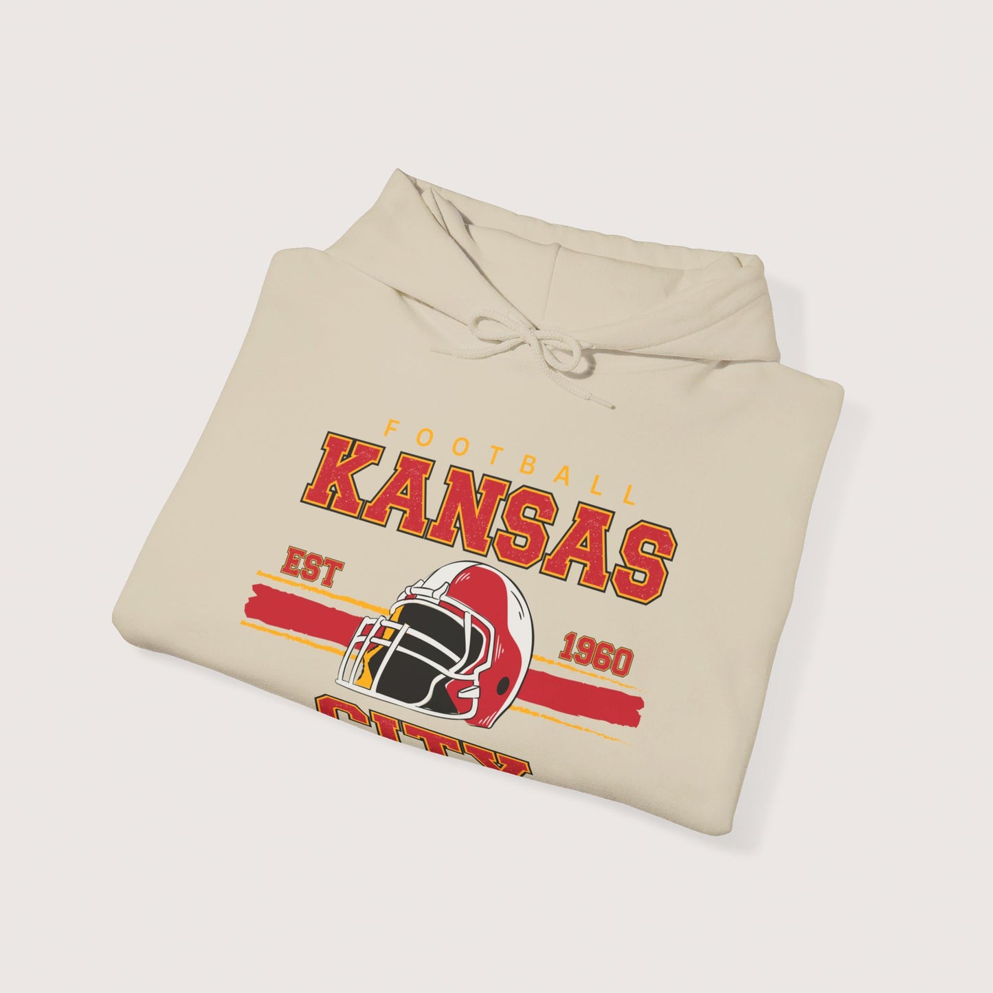 Vintage Kansas City Football Hooded Sweatshirt