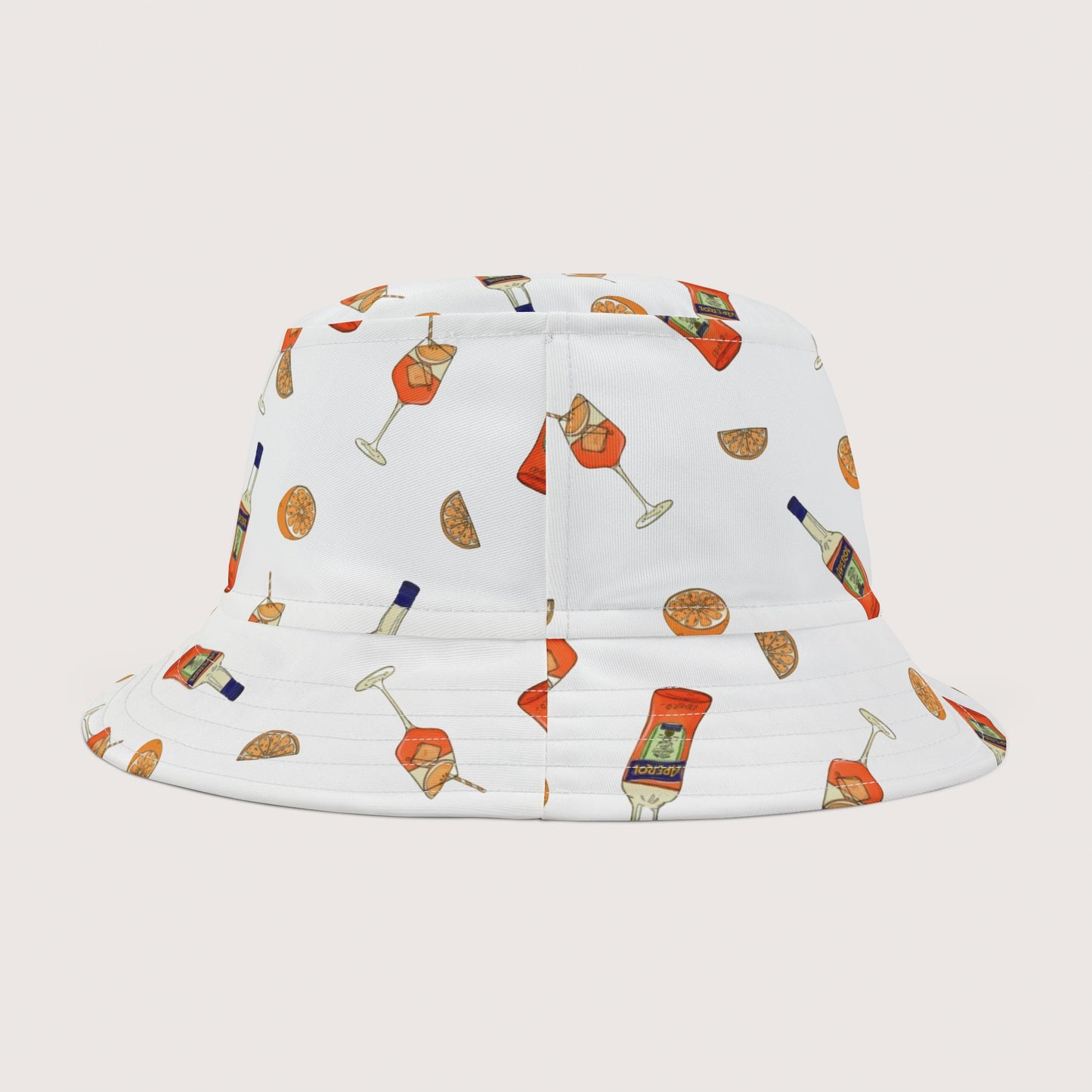 White Aperol Bucket Hat