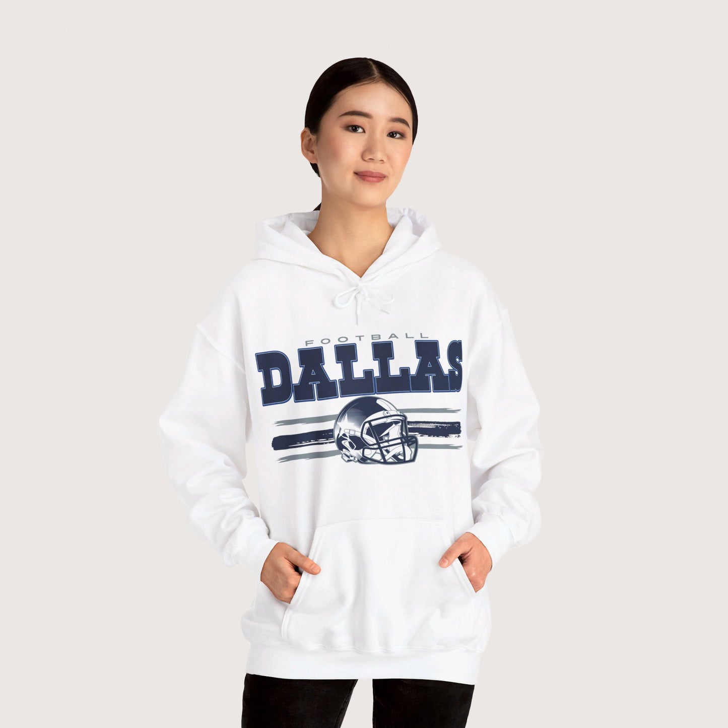 Vintage Dallas Football Hooded Sweatshirt