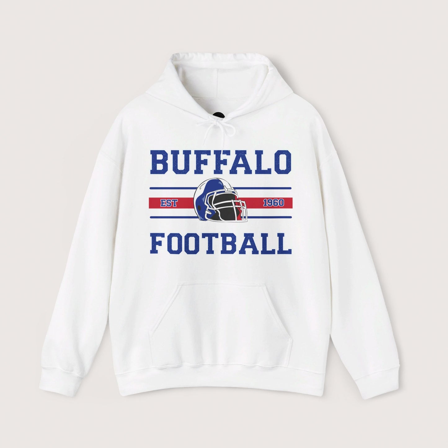 Vintage Buffalo Football Hooded Sweatshirt