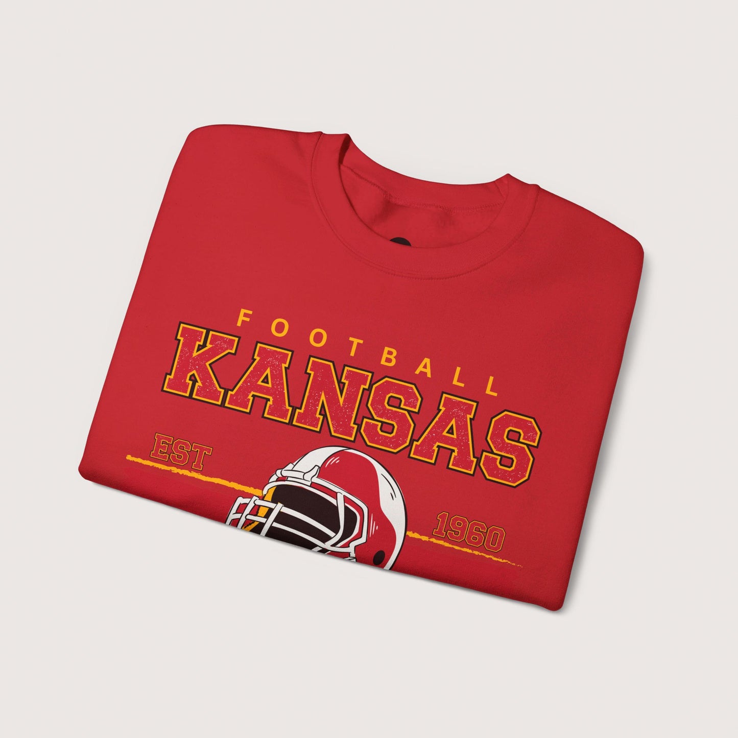 Vintage Kansas City Football Crewneck Sweatshirt