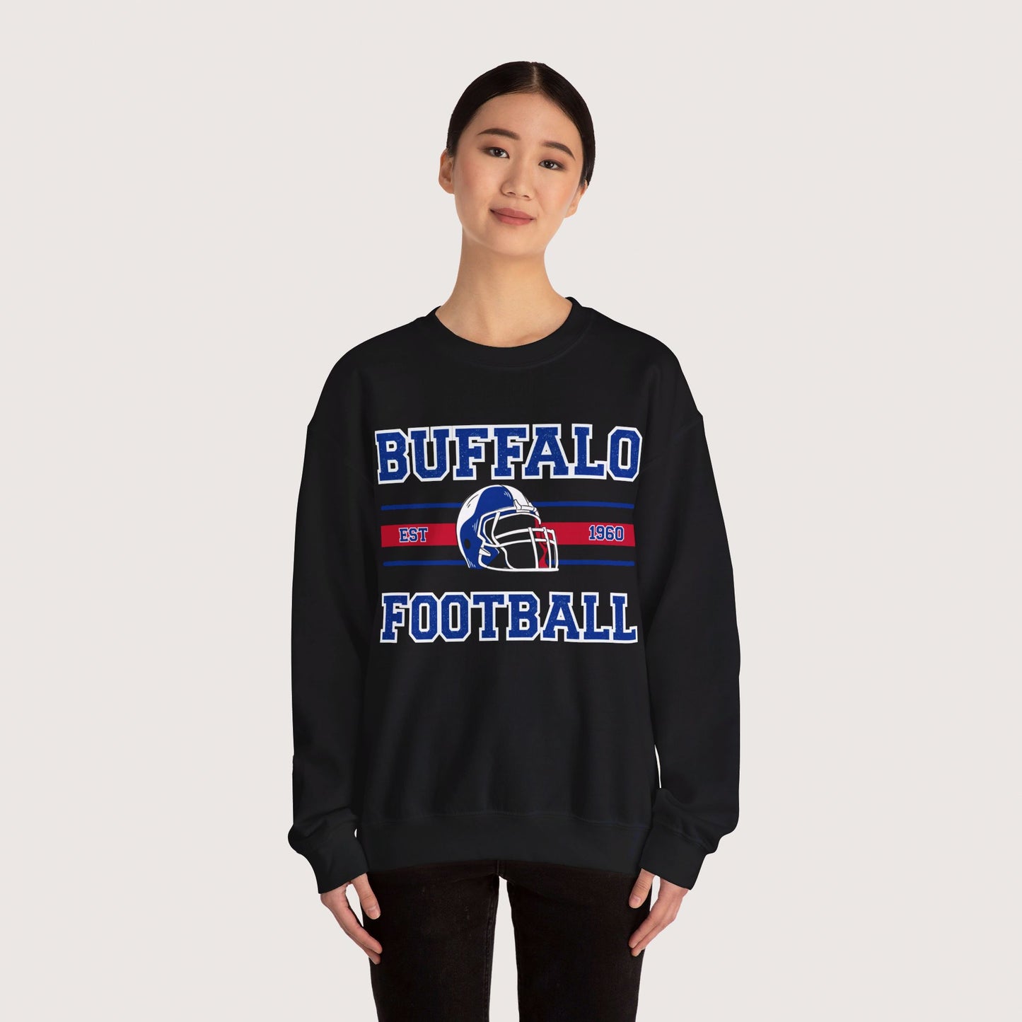 Vintage Buffalo Football Crewneck Sweatshirt