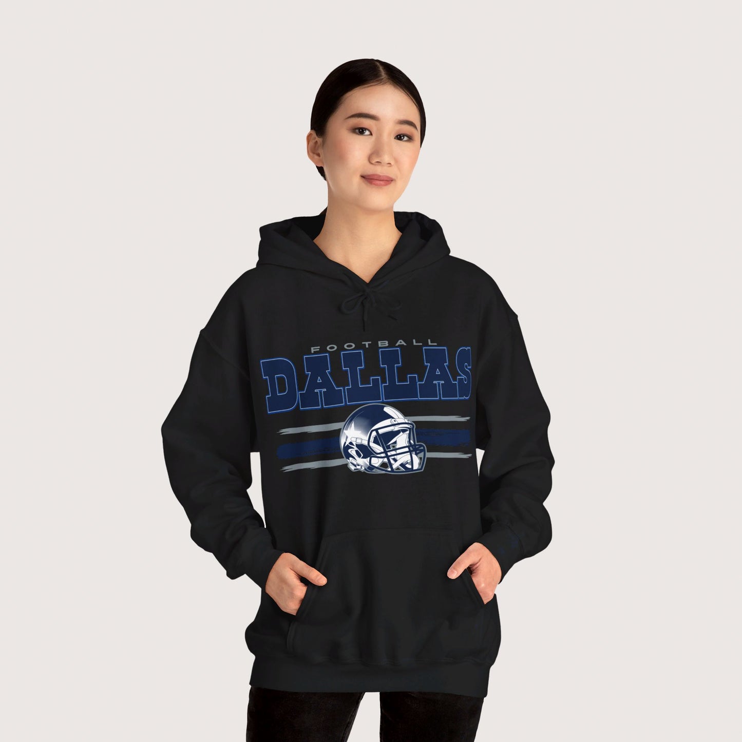 Vintage Dallas Football Hooded Sweatshirt