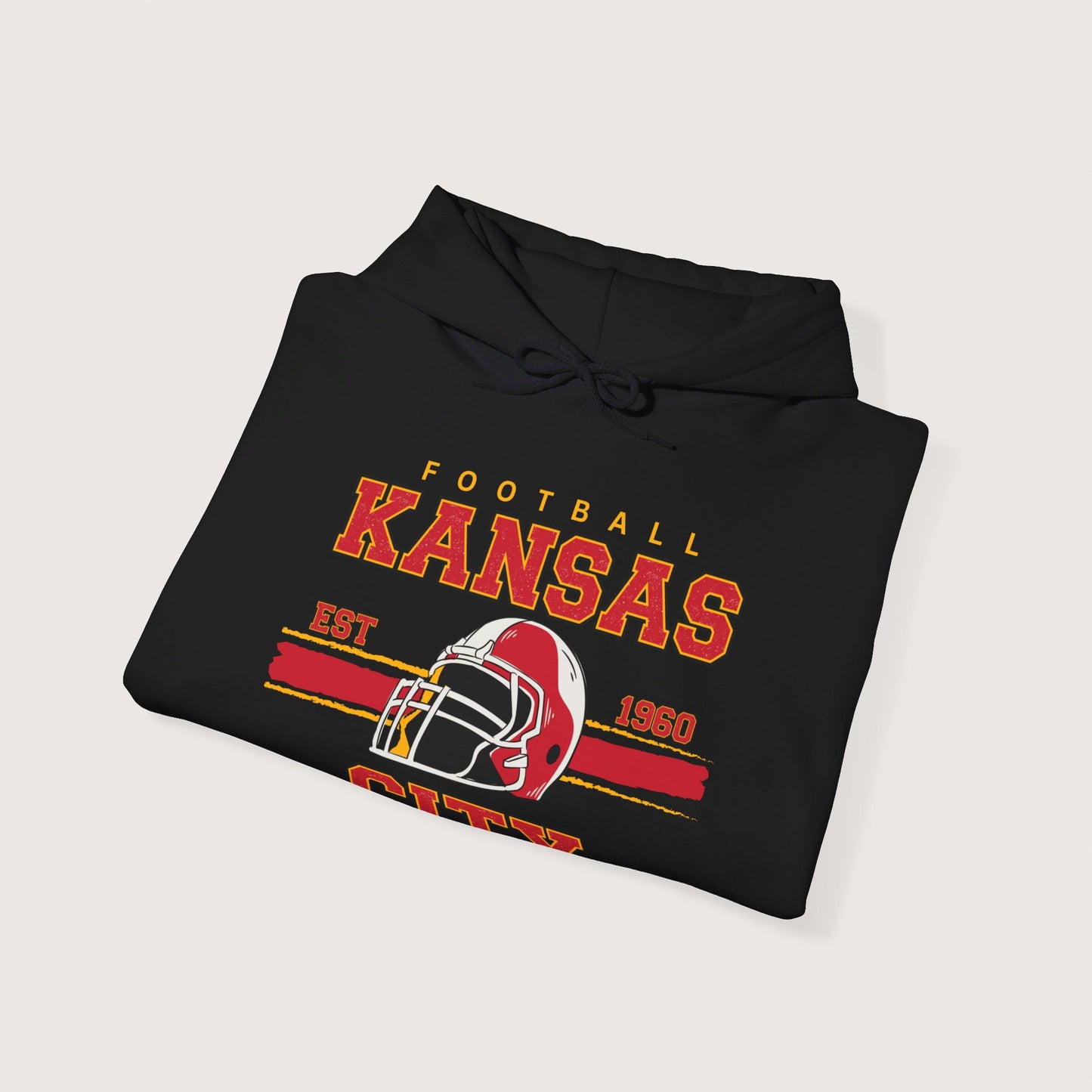 Vintage Kansas City Football Hooded Sweatshirt