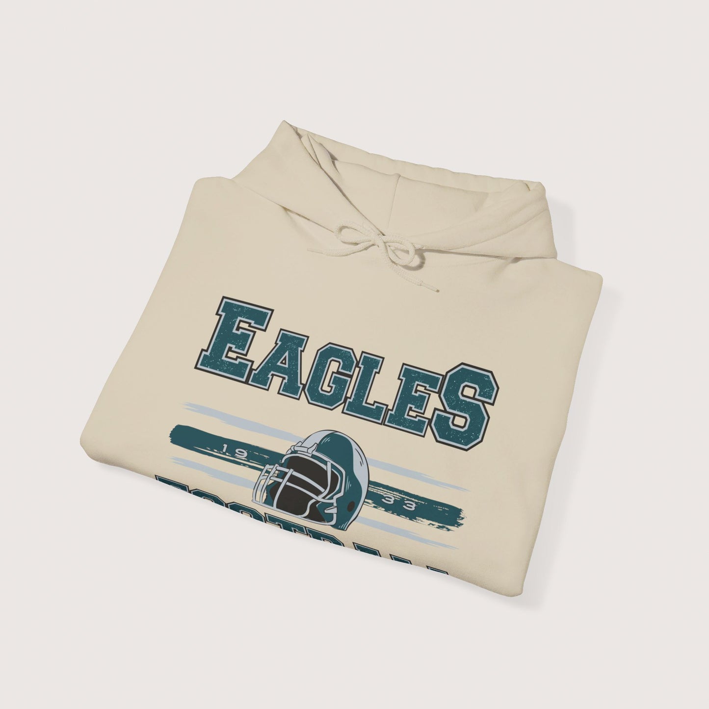 Vintage Eagles Football Hooded Sweatshirt