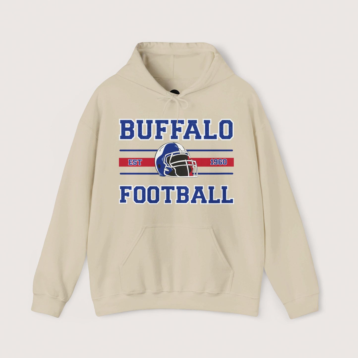 Vintage Buffalo Football Hooded Sweatshirt