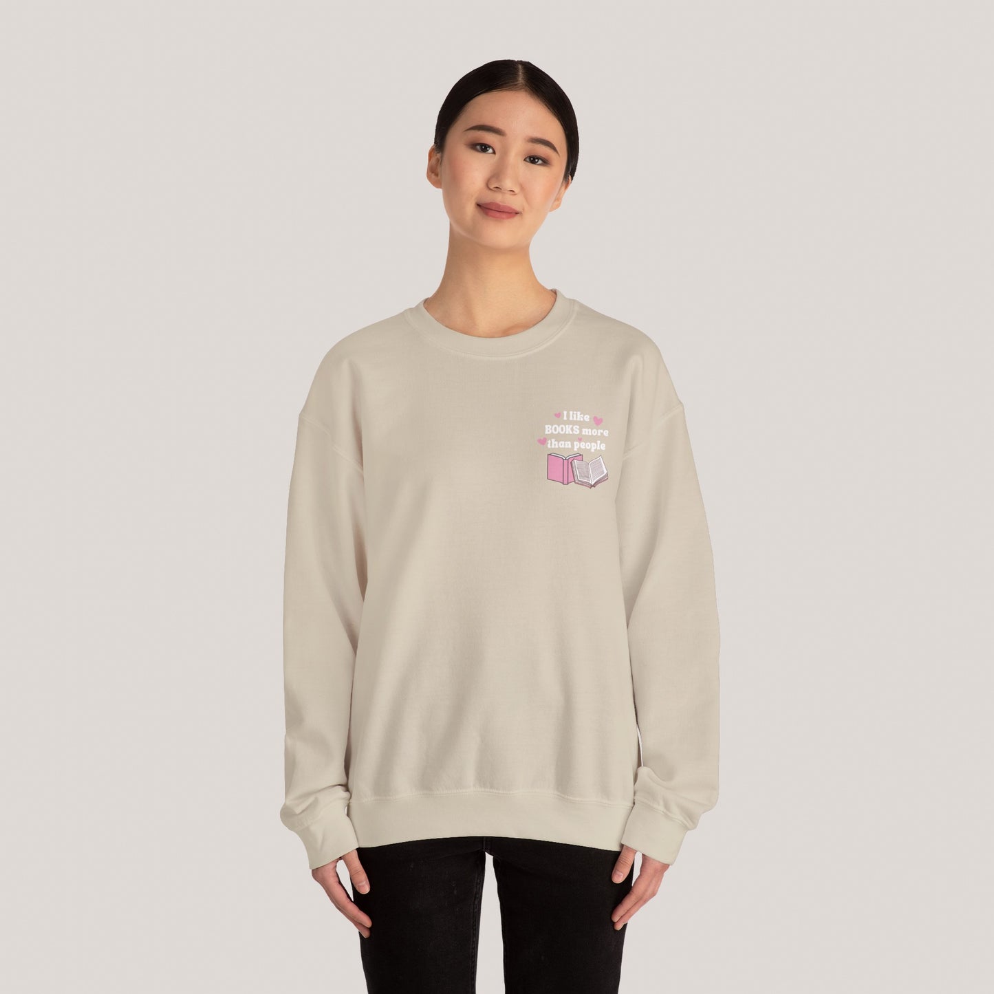 I Like Books Unisex Crewneck Sweatshirt