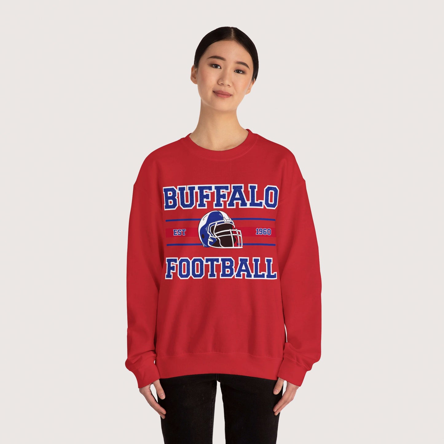 Vintage Buffalo Football Crewneck Sweatshirt