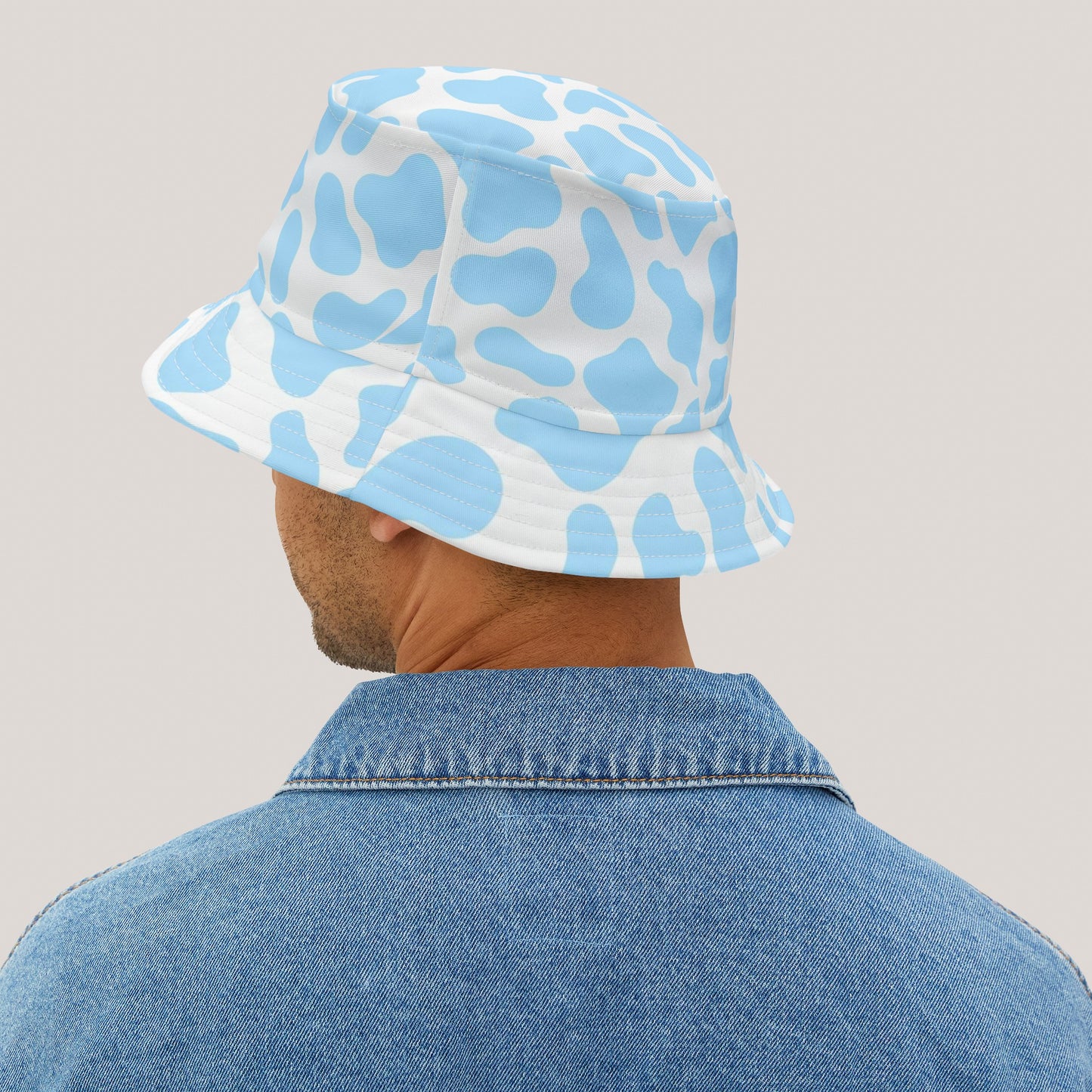 Blue Cow Bucket Hat