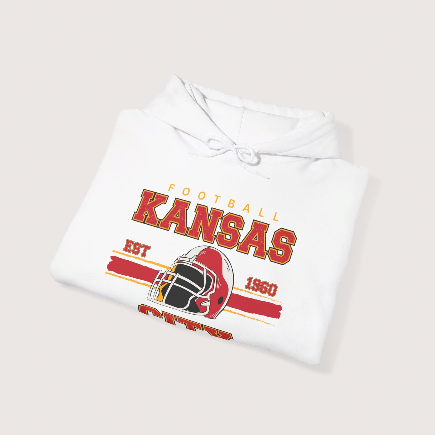 Vintage Kansas City Football Hooded Sweatshirt