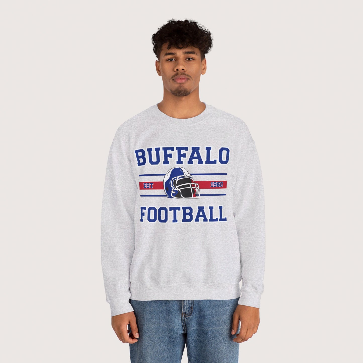 Vintage Buffalo Football Crewneck Sweatshirt