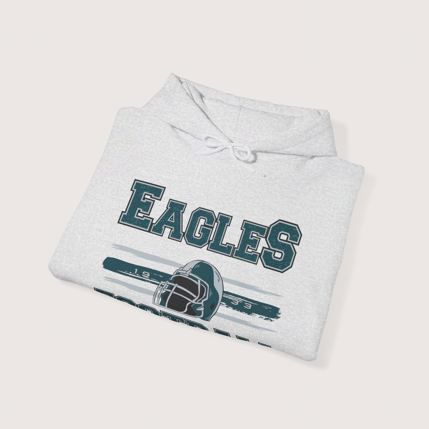 Vintage Eagles Football Hooded Sweatshirt