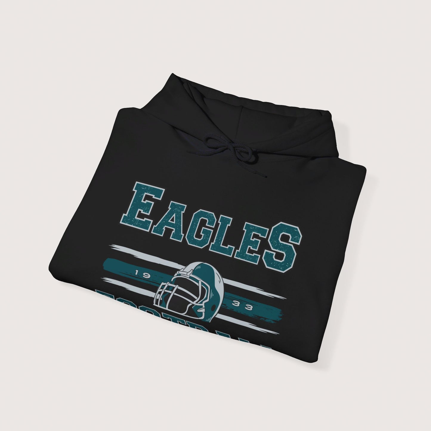 Vintage Eagles Football Hooded Sweatshirt