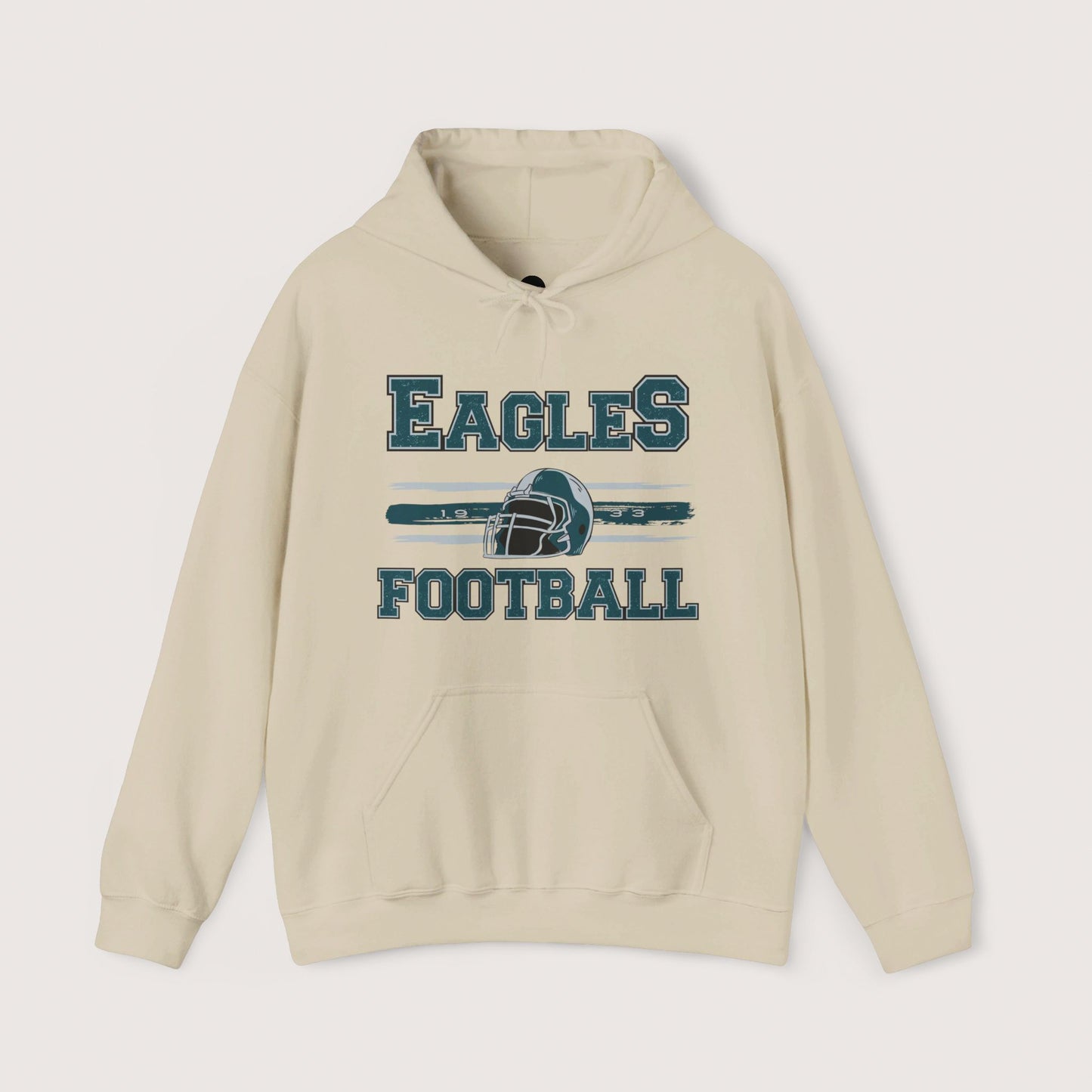 Vintage Eagles Football Hooded Sweatshirt