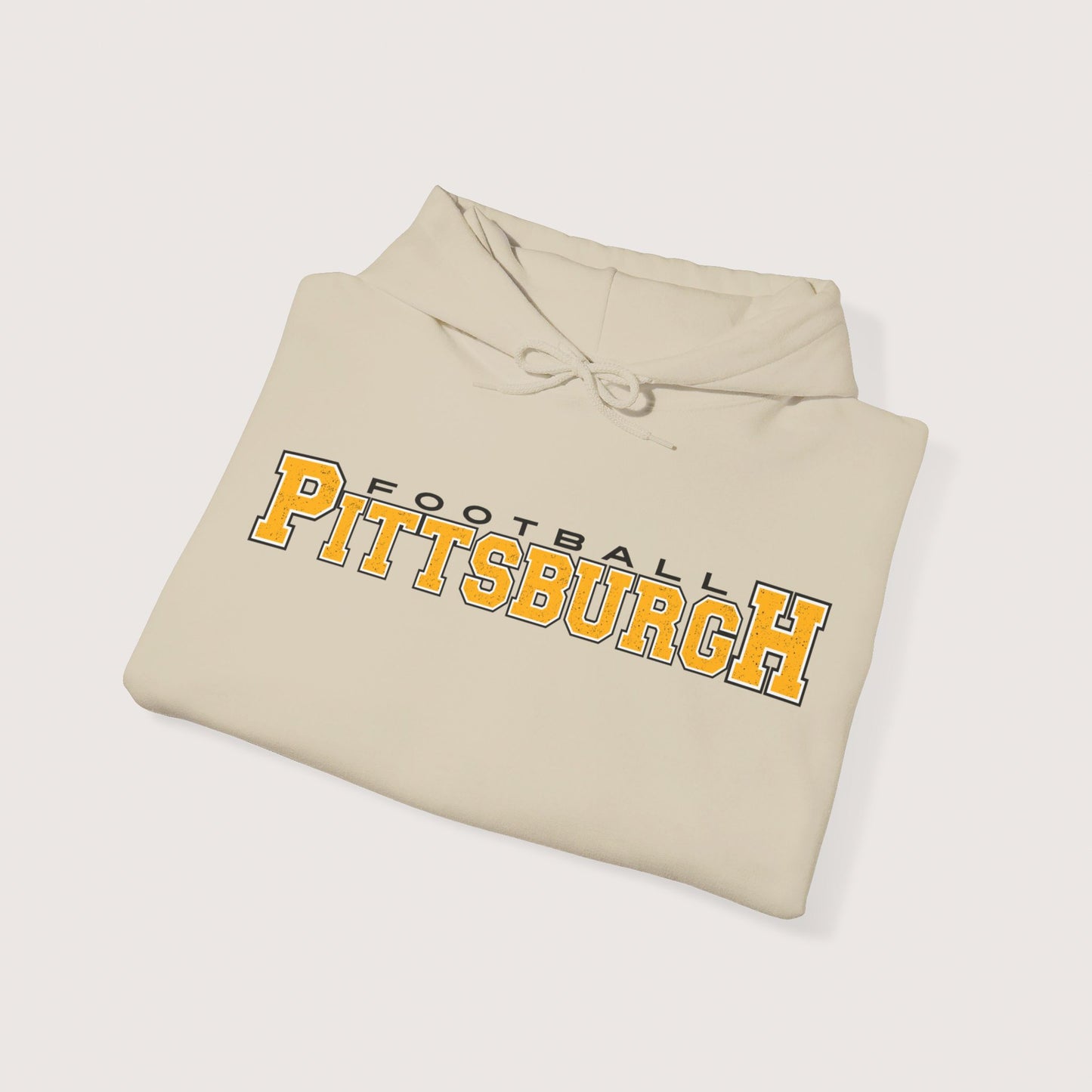 Vintage Pittsburgh Football Hooded Sweatshirt