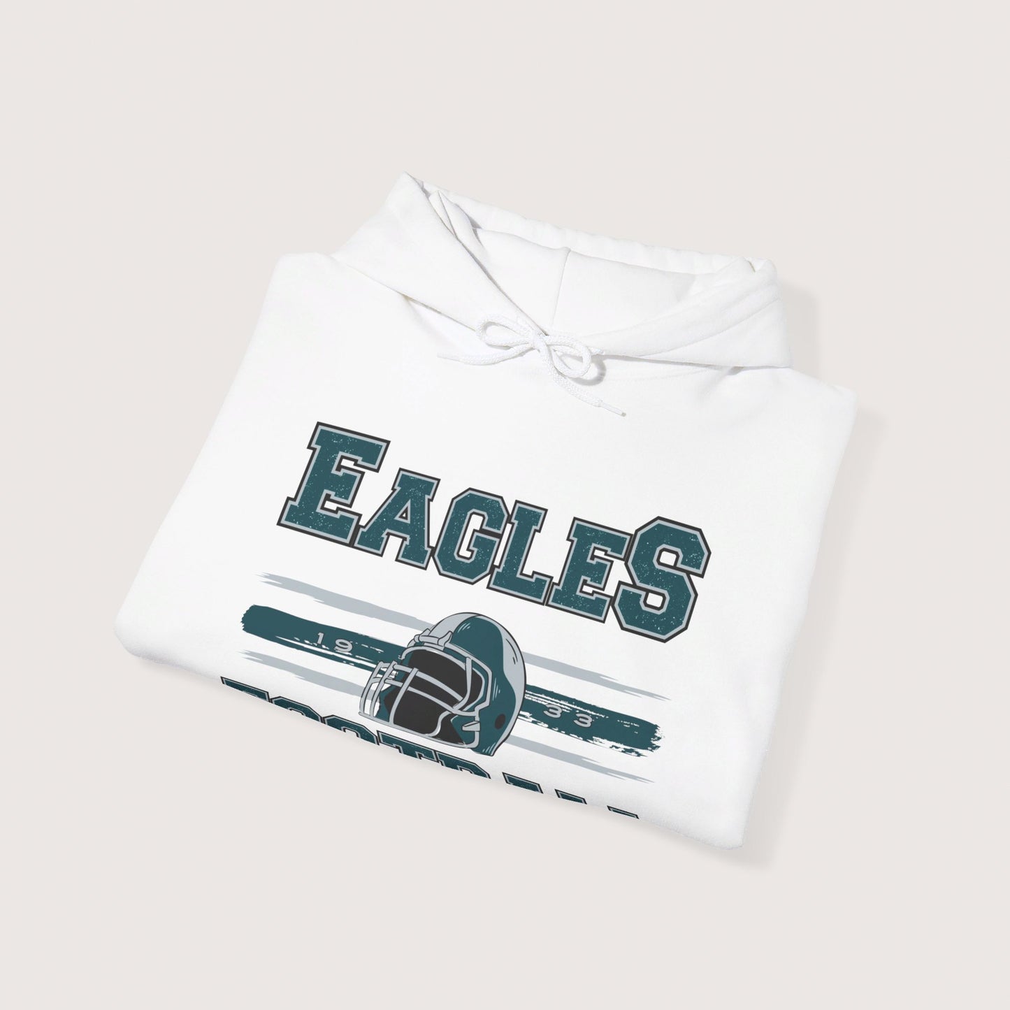 Vintage Eagles Football Hooded Sweatshirt