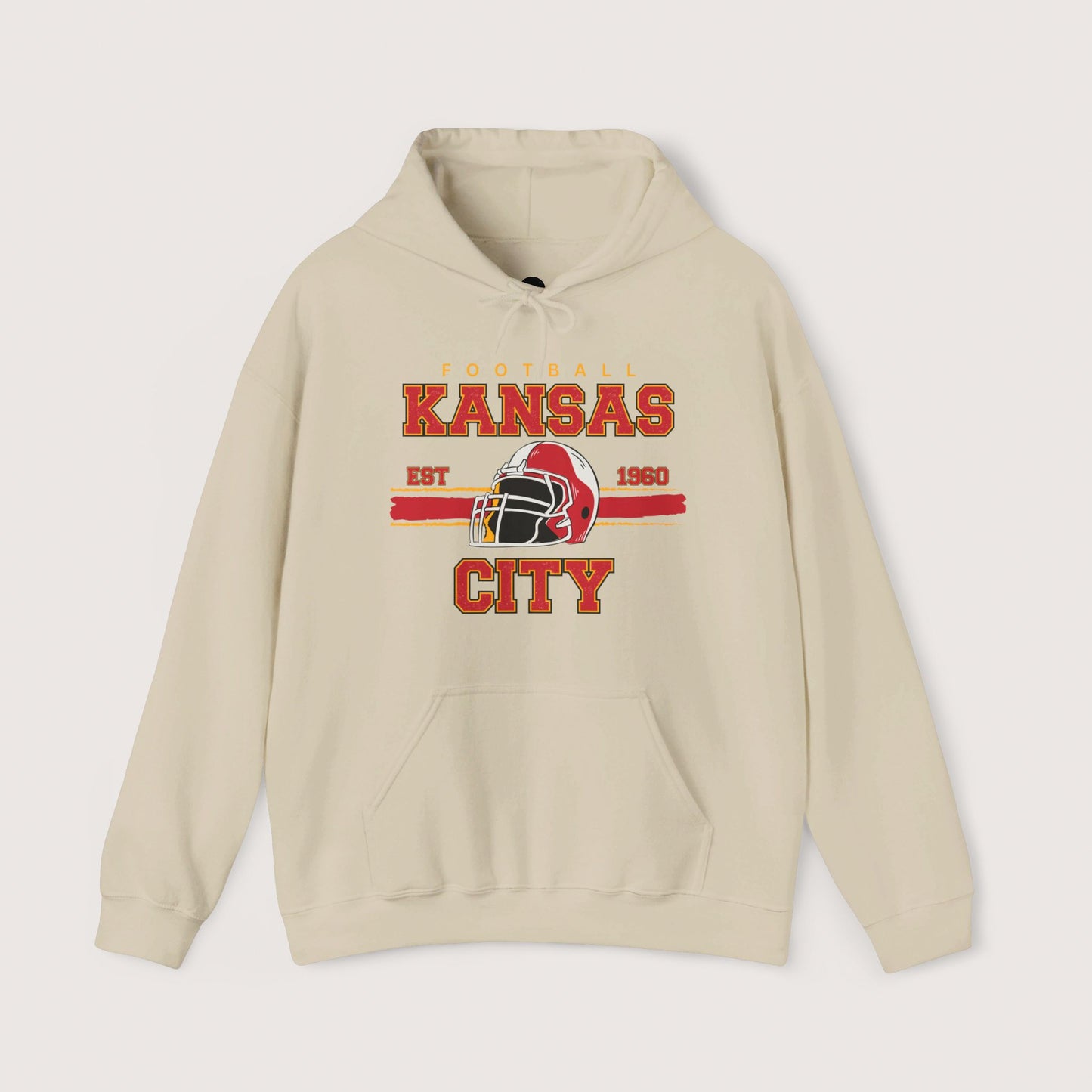 Vintage Kansas City Football Hooded Sweatshirt