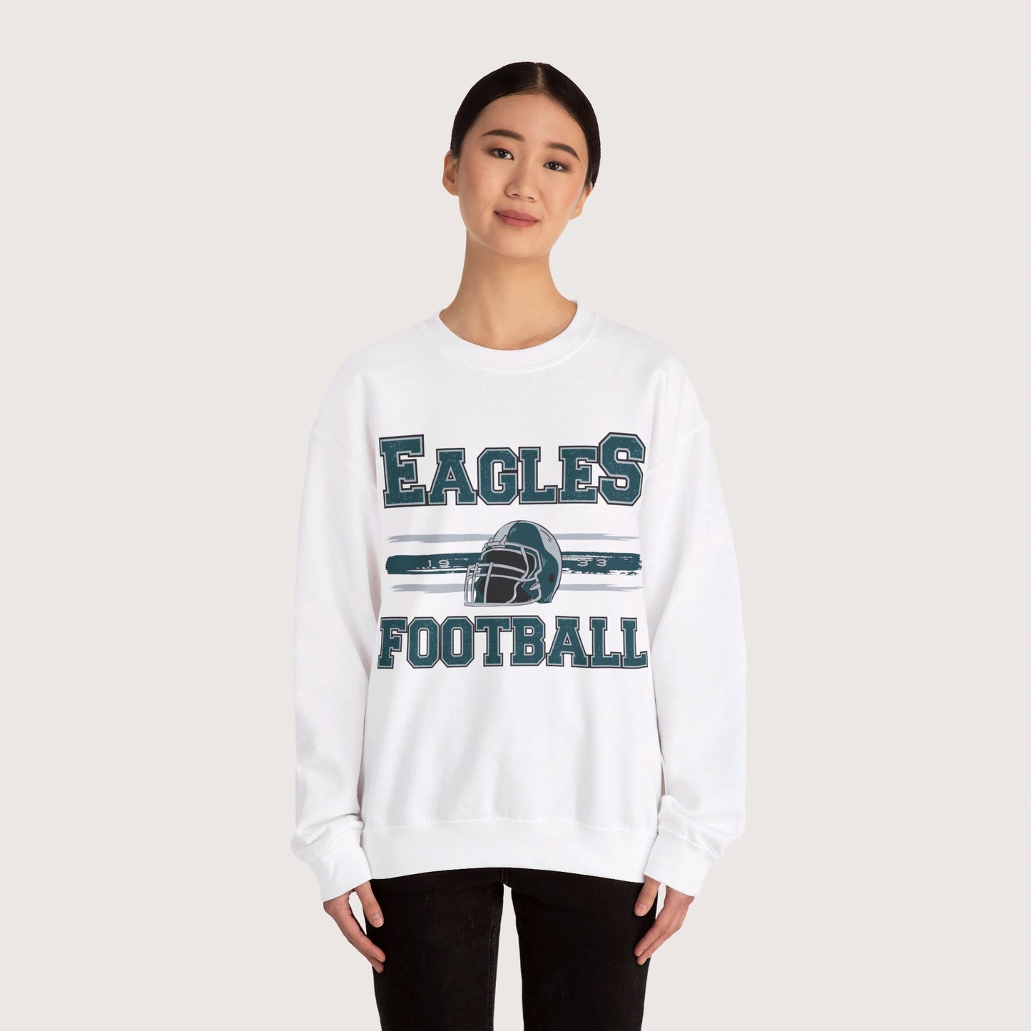 Vintage Eagles Football Crewneck Sweatshirt