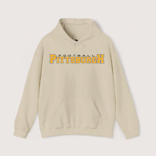 Vintage Pittsburgh Football Hooded Sweatshirt