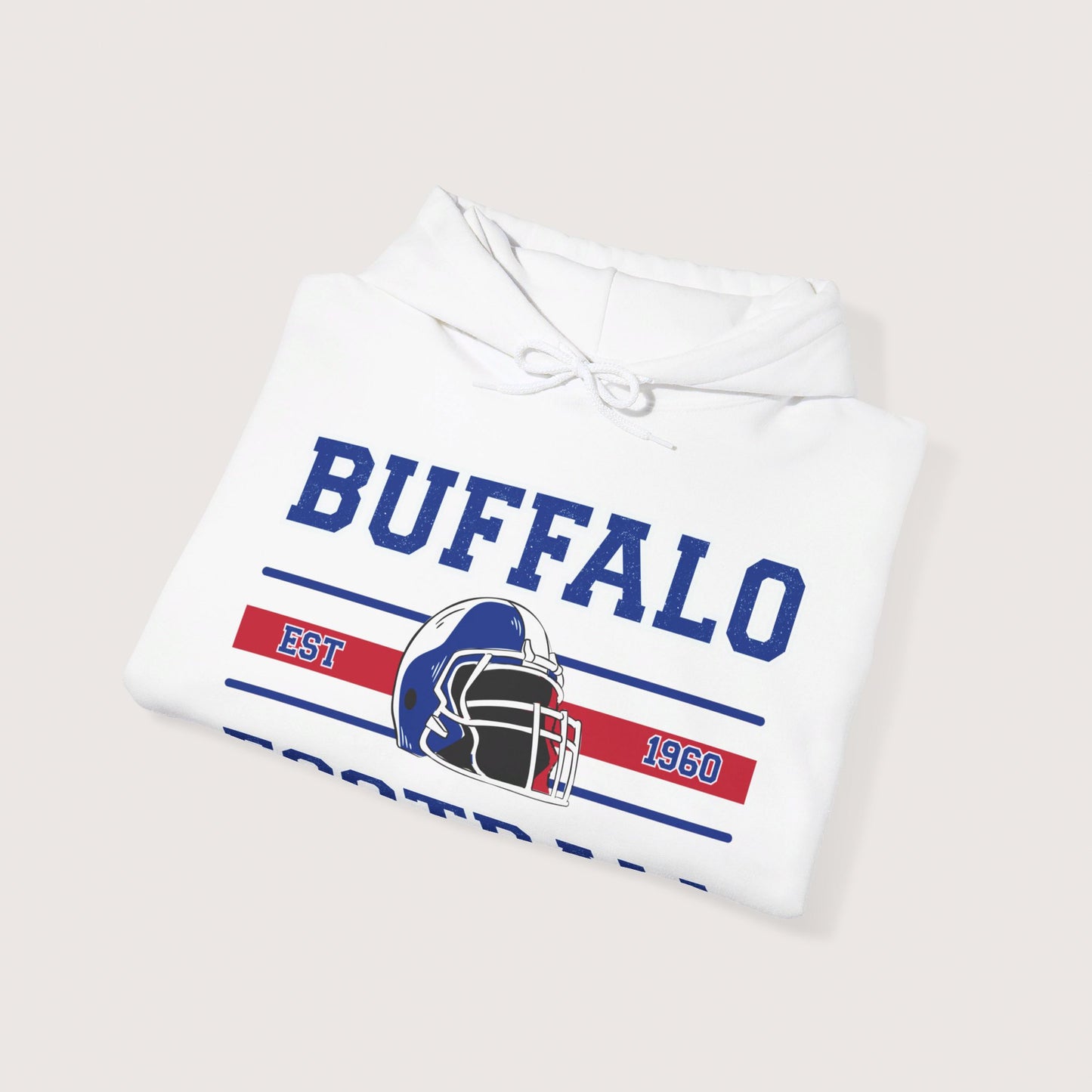 Vintage Buffalo Football Hooded Sweatshirt