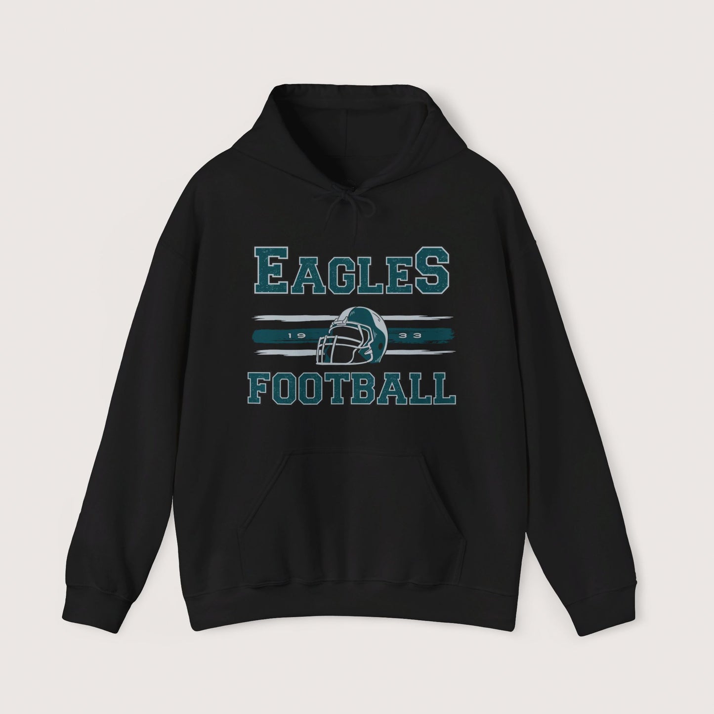 Vintage Eagles Football Hooded Sweatshirt