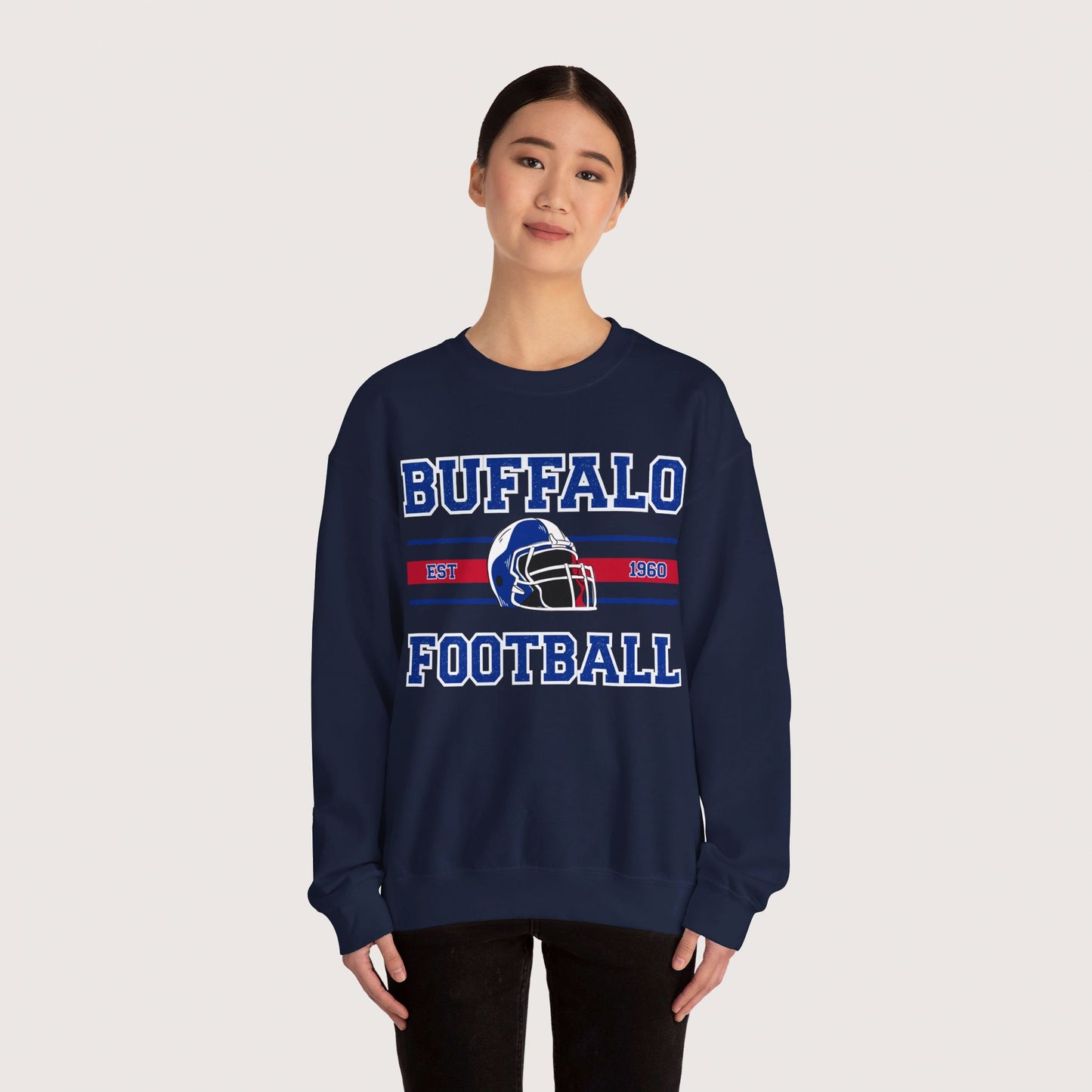 Vintage Buffalo Football Crewneck Sweatshirt