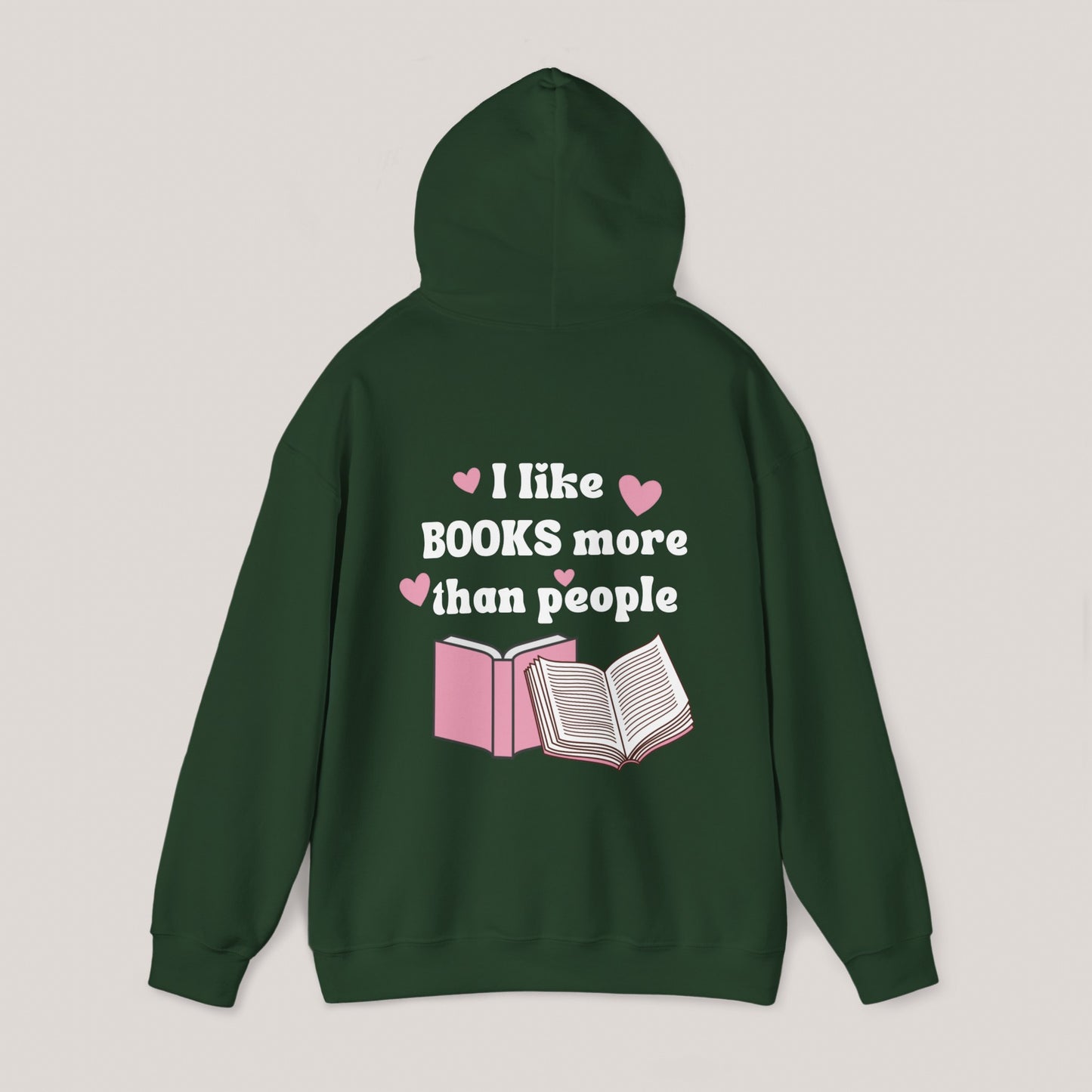 I Like Books Unisex Hooded Sweatshirt