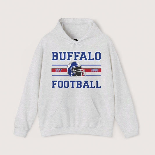 Vintage Buffalo Football Hooded Sweatshirt