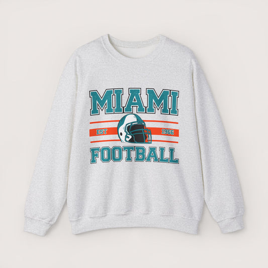 Miami Football Crewneck Sweatshirt