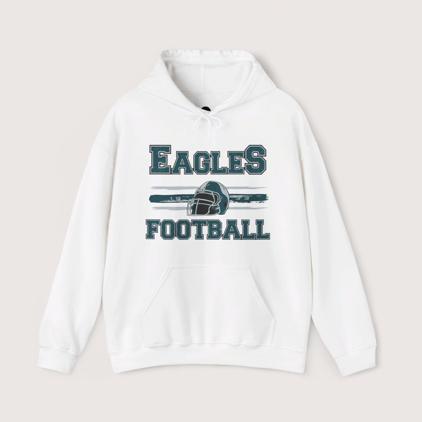 Vintage Eagles Football Hooded Sweatshirt