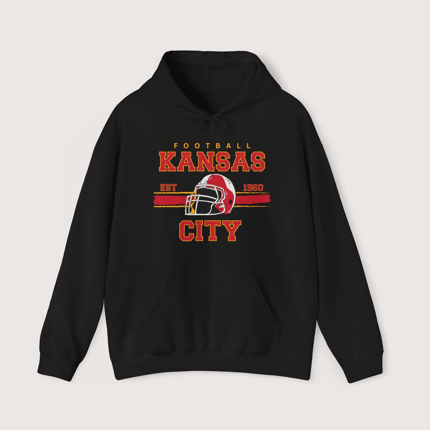 Vintage Kansas City Football Hooded Sweatshirt