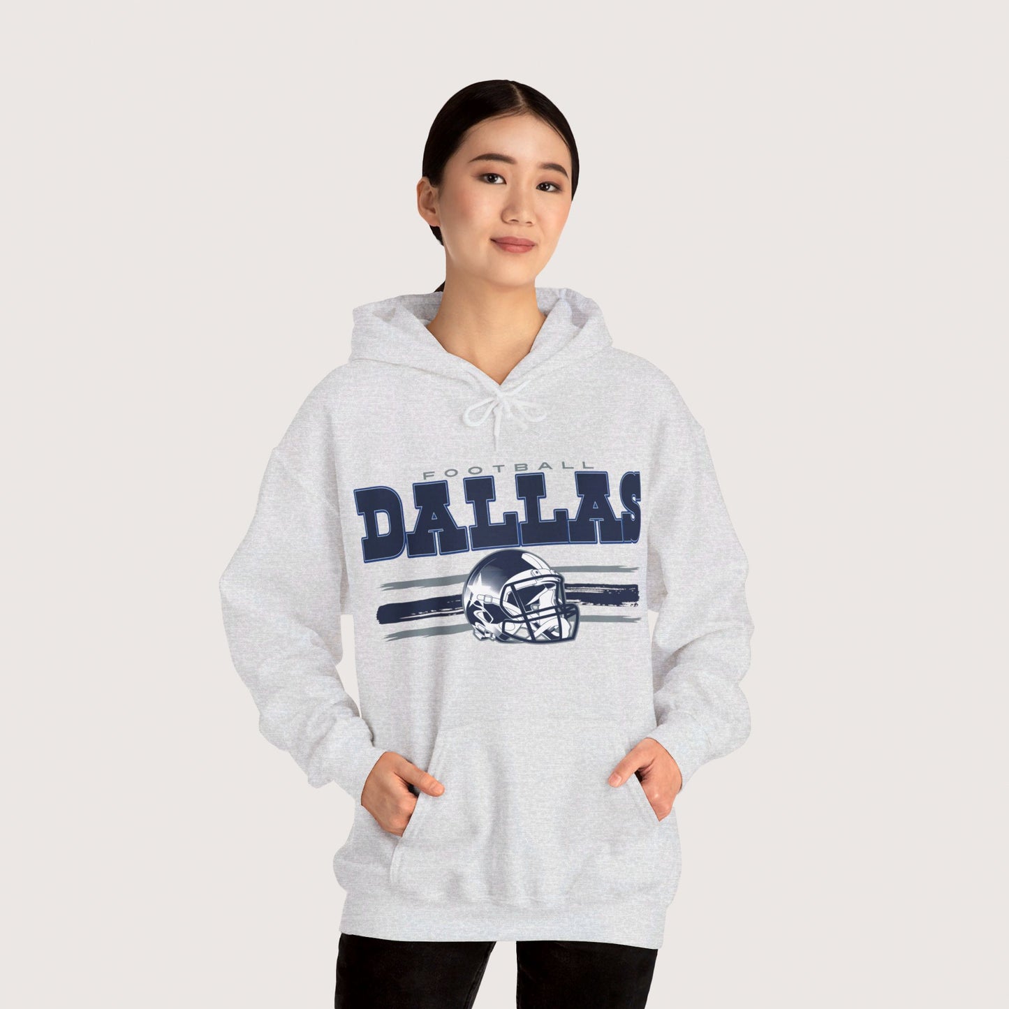 Vintage Dallas Football Hooded Sweatshirt