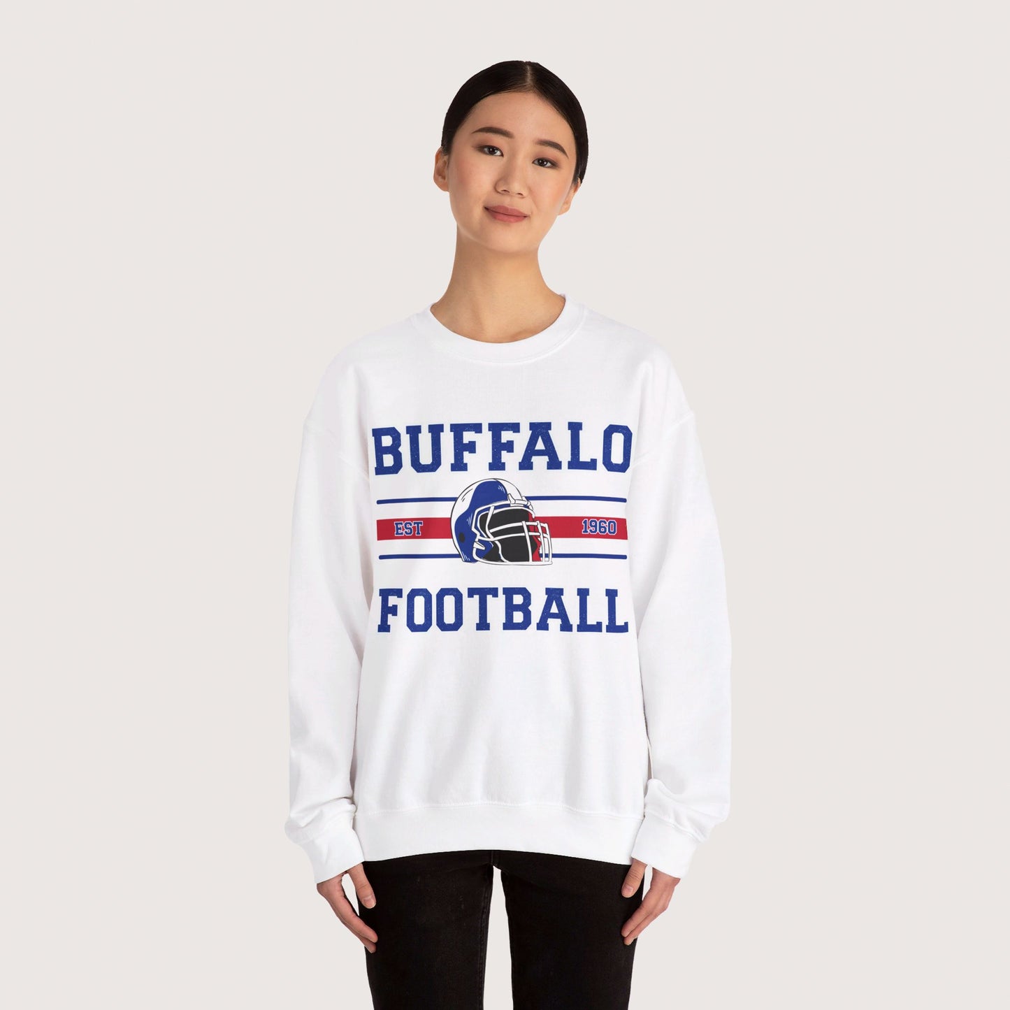 Vintage Buffalo Football Crewneck Sweatshirt