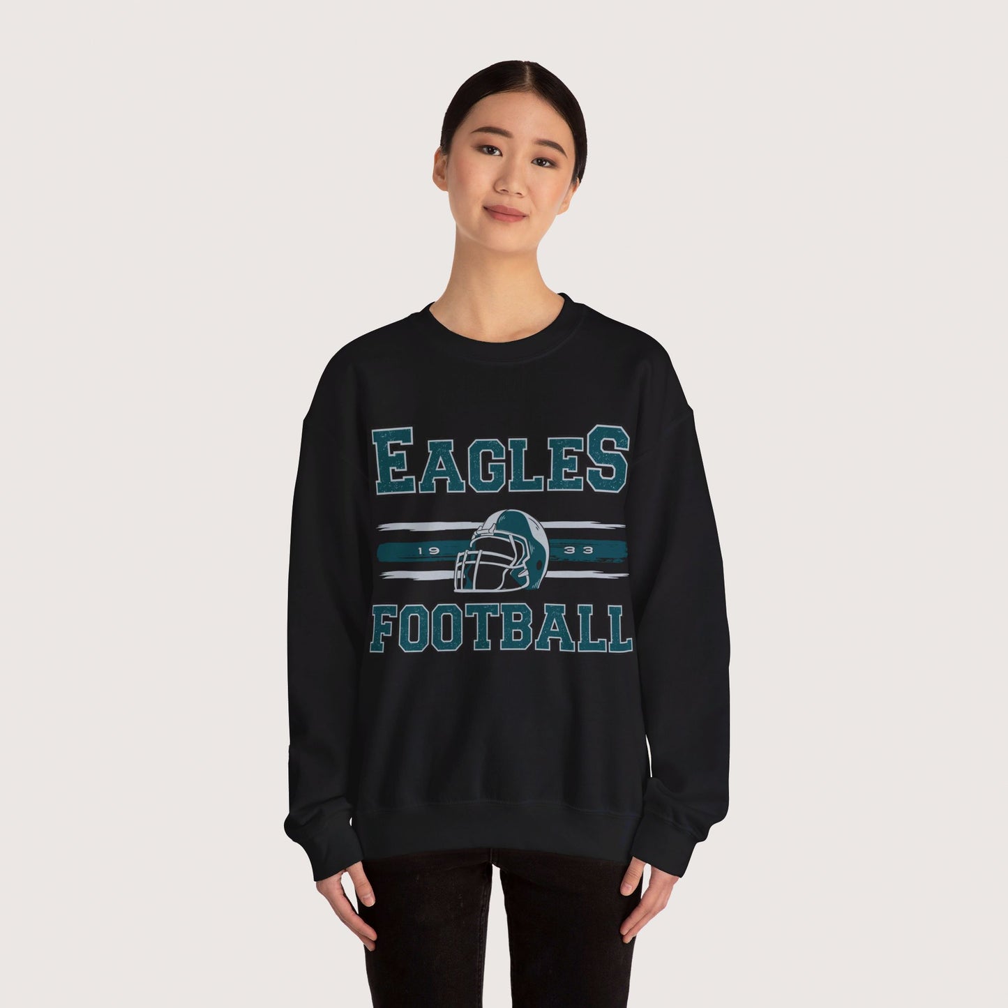 Vintage Eagles Football Crewneck Sweatshirt