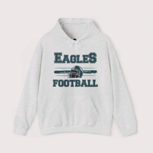 Vintage Eagles Football Hooded Sweatshirt