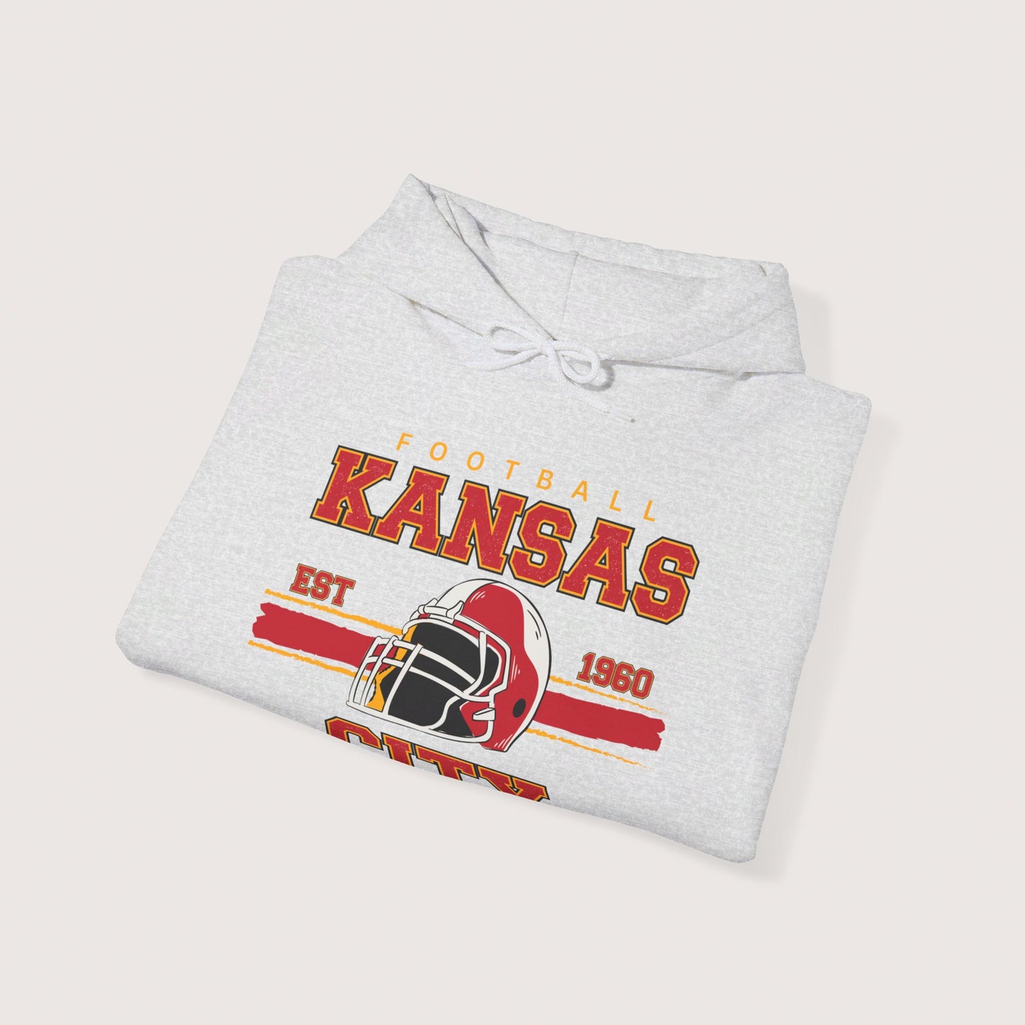 Vintage Kansas City Football Hooded Sweatshirt