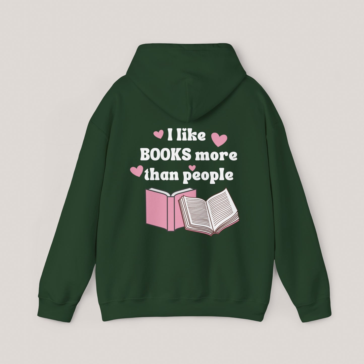 I Like Books Unisex Hooded Sweatshirt