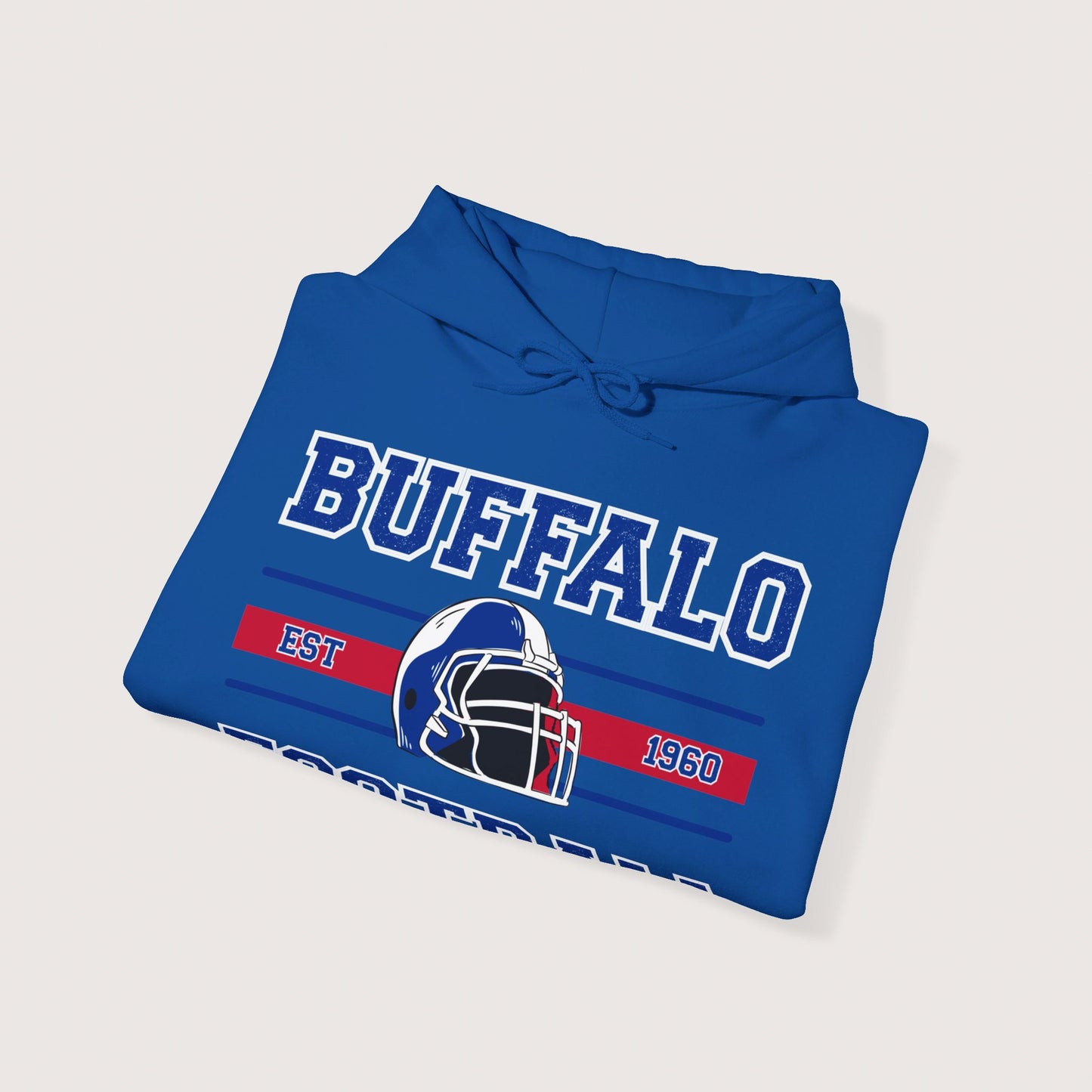 Vintage Buffalo Football Hooded Sweatshirt