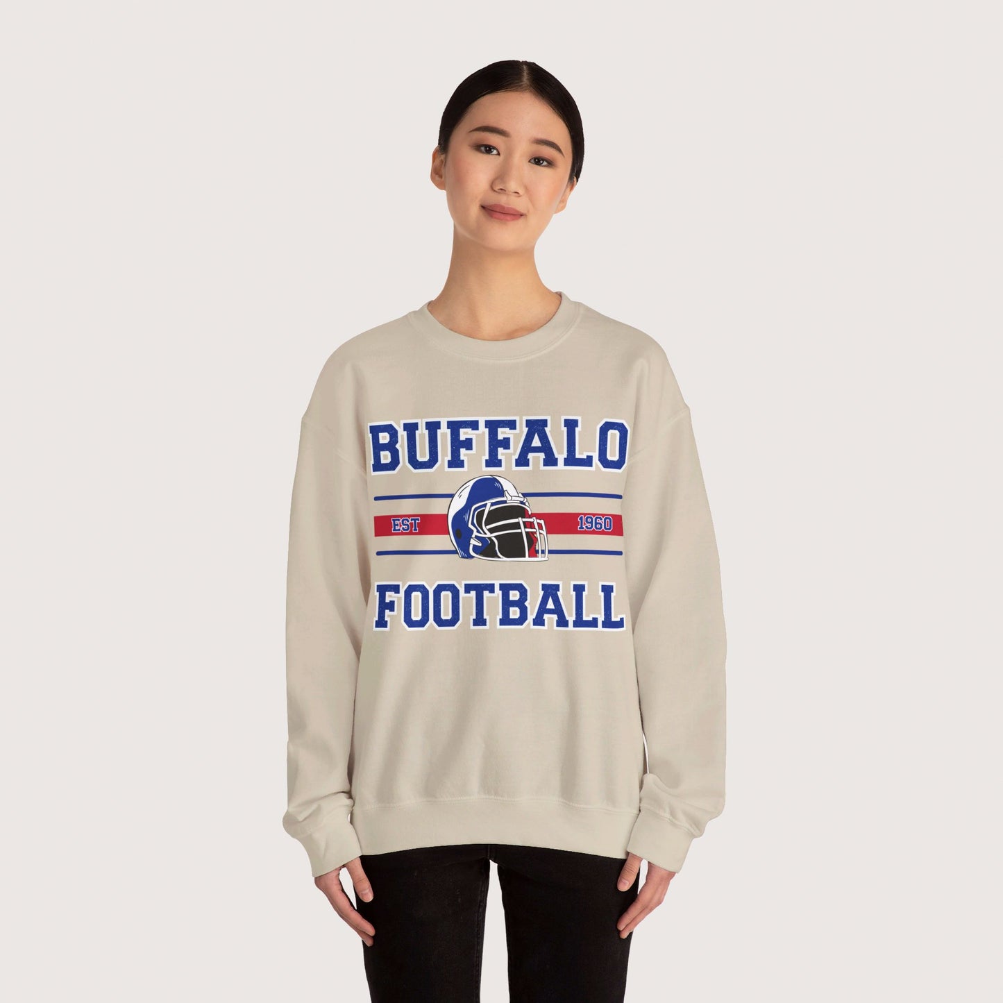 Vintage Buffalo Football Crewneck Sweatshirt