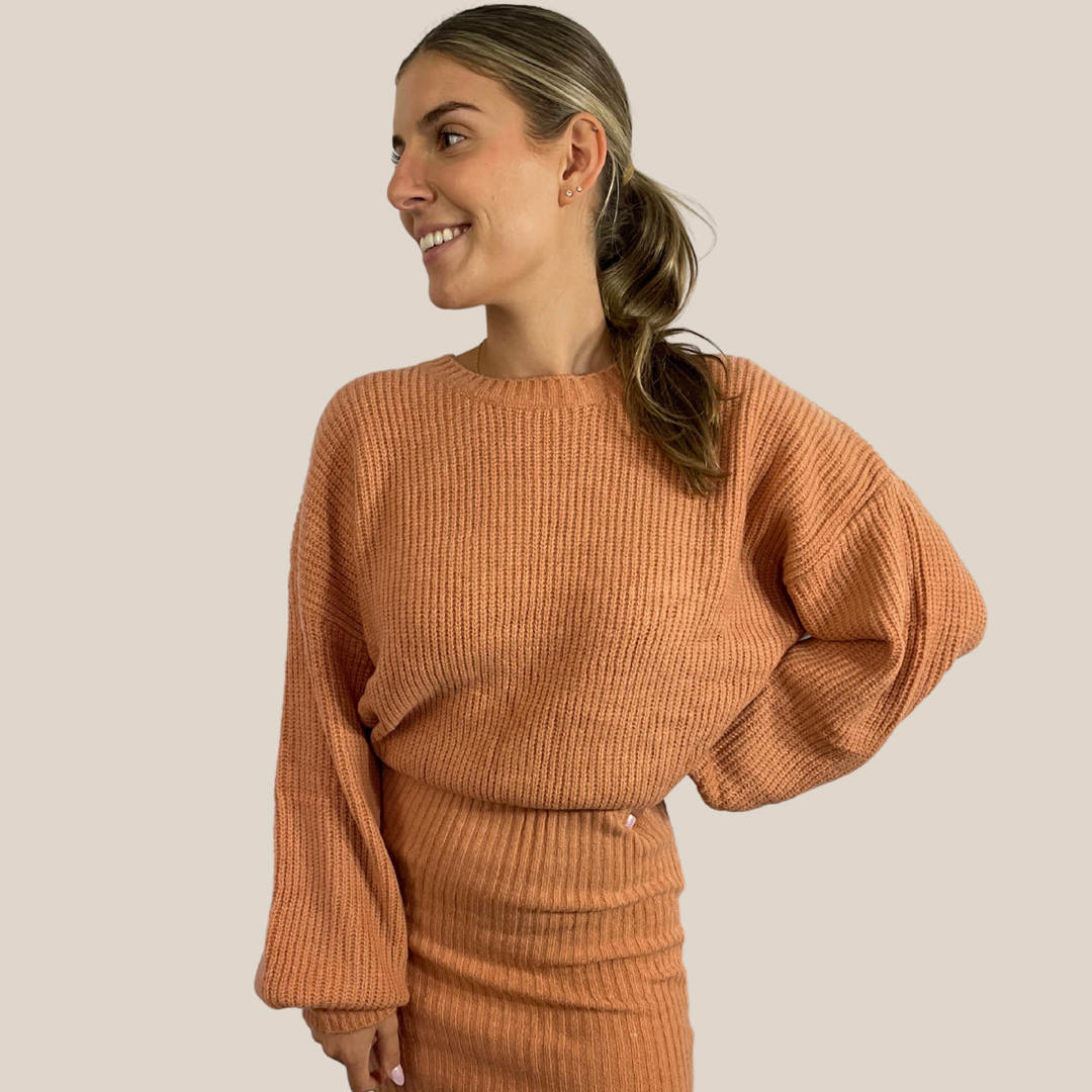 Pumpkin Spice Sweater Dress