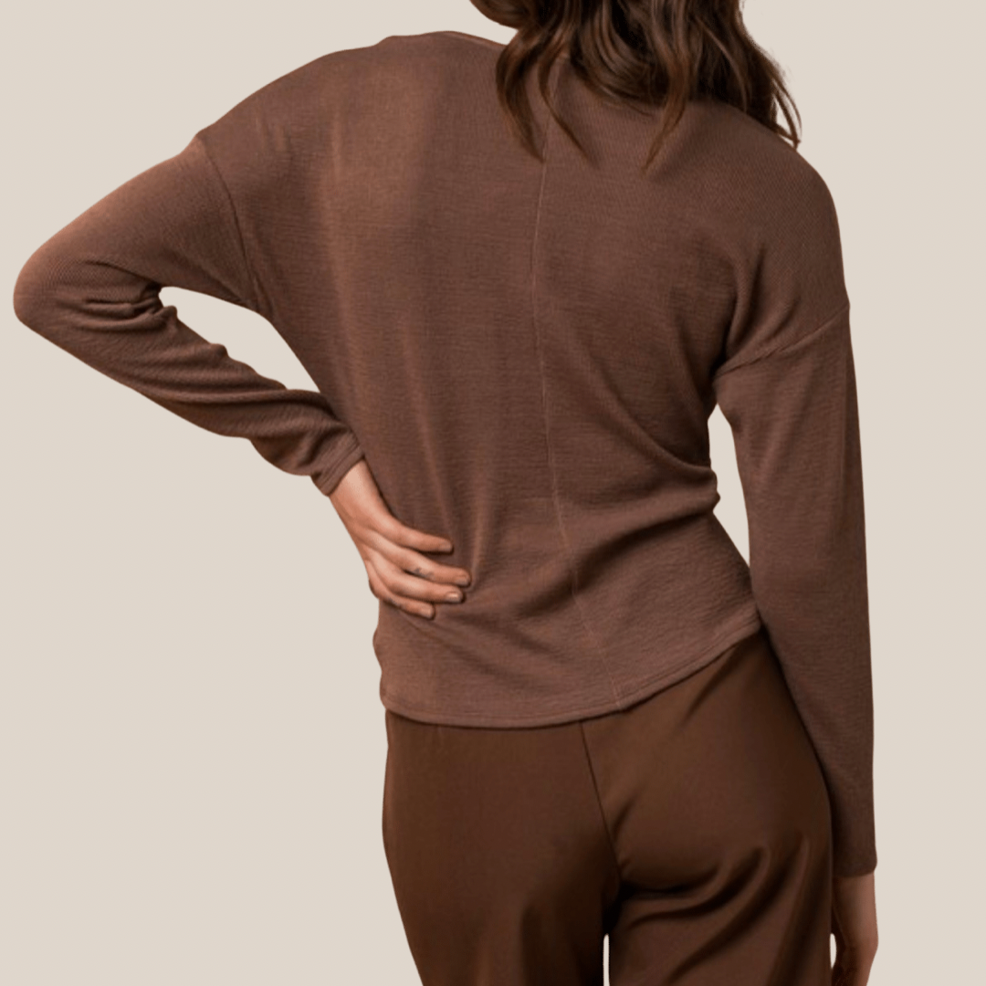 Mocha Twist Front Top